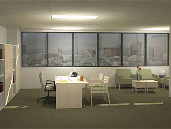 Rendering Sample - Reception and Waiting Area